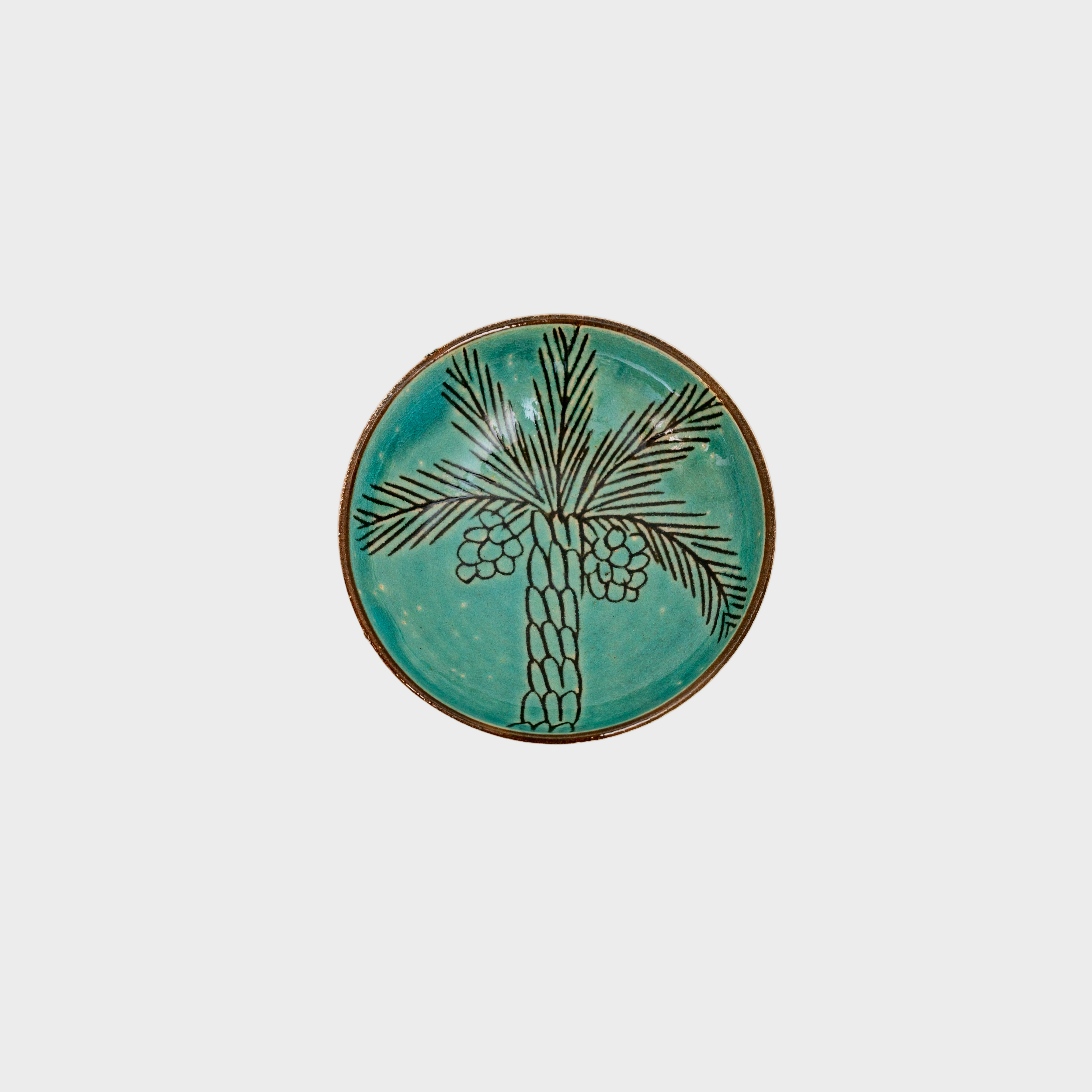 Green Palm Tree: Sauce Plate