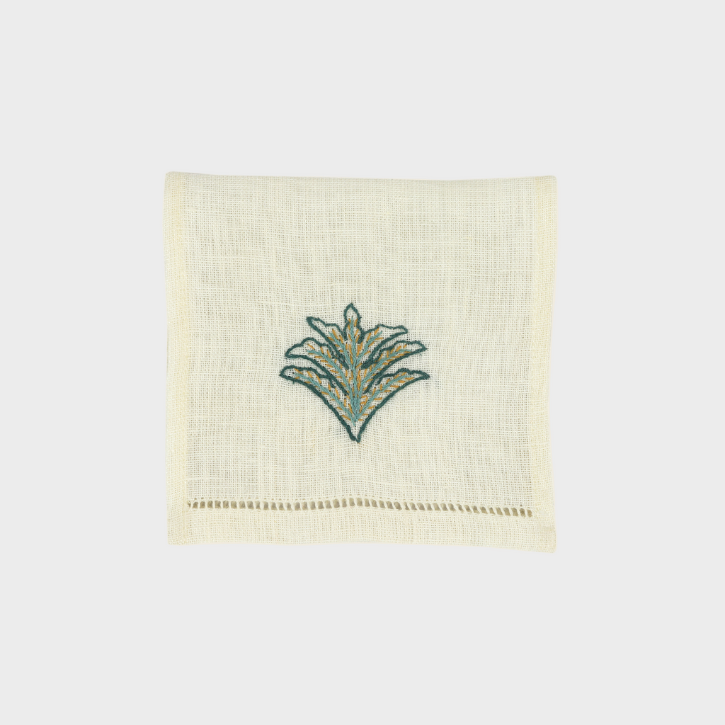 Ottoman Feather Cocktail Napkin (Set of 6)