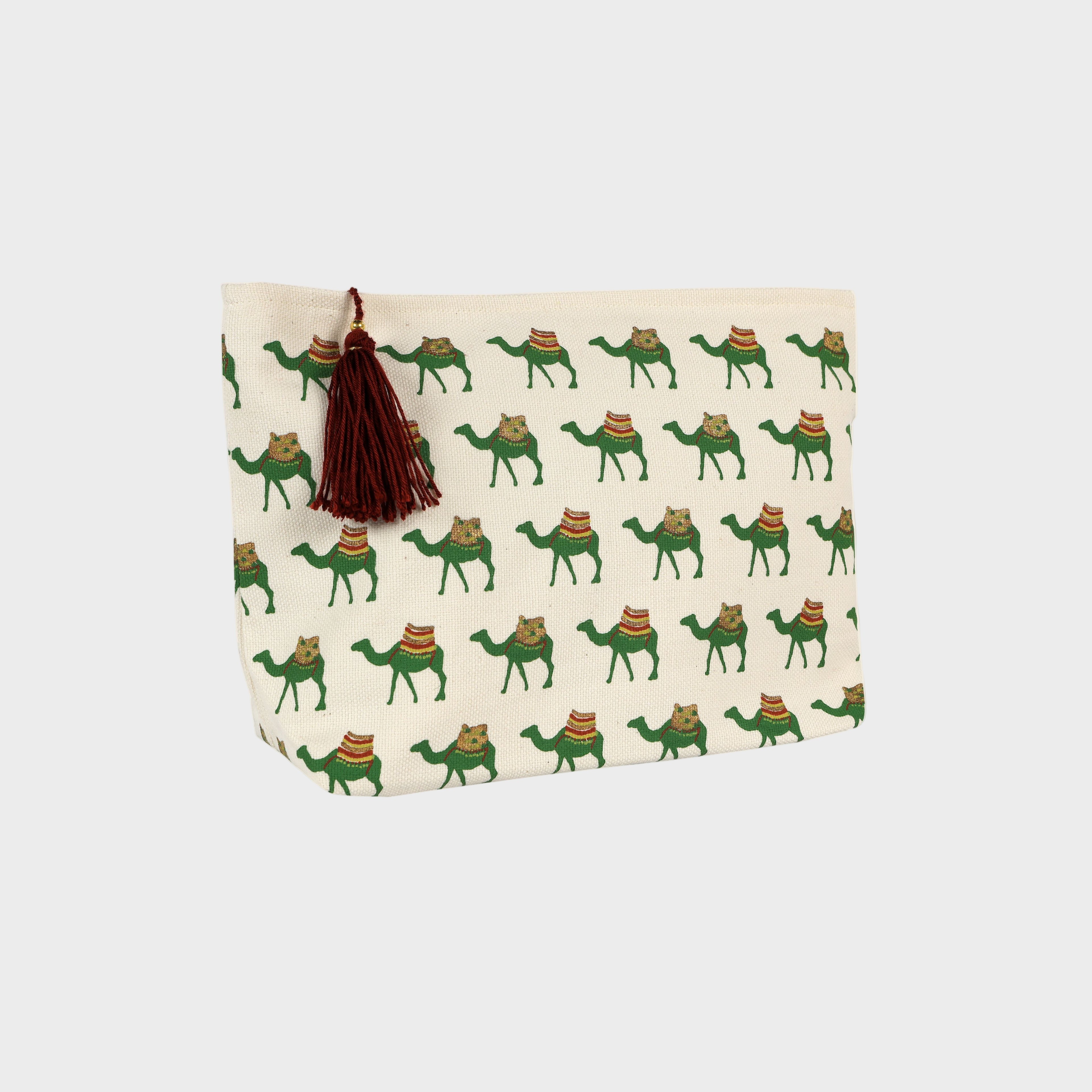 Camel Makeup Bag