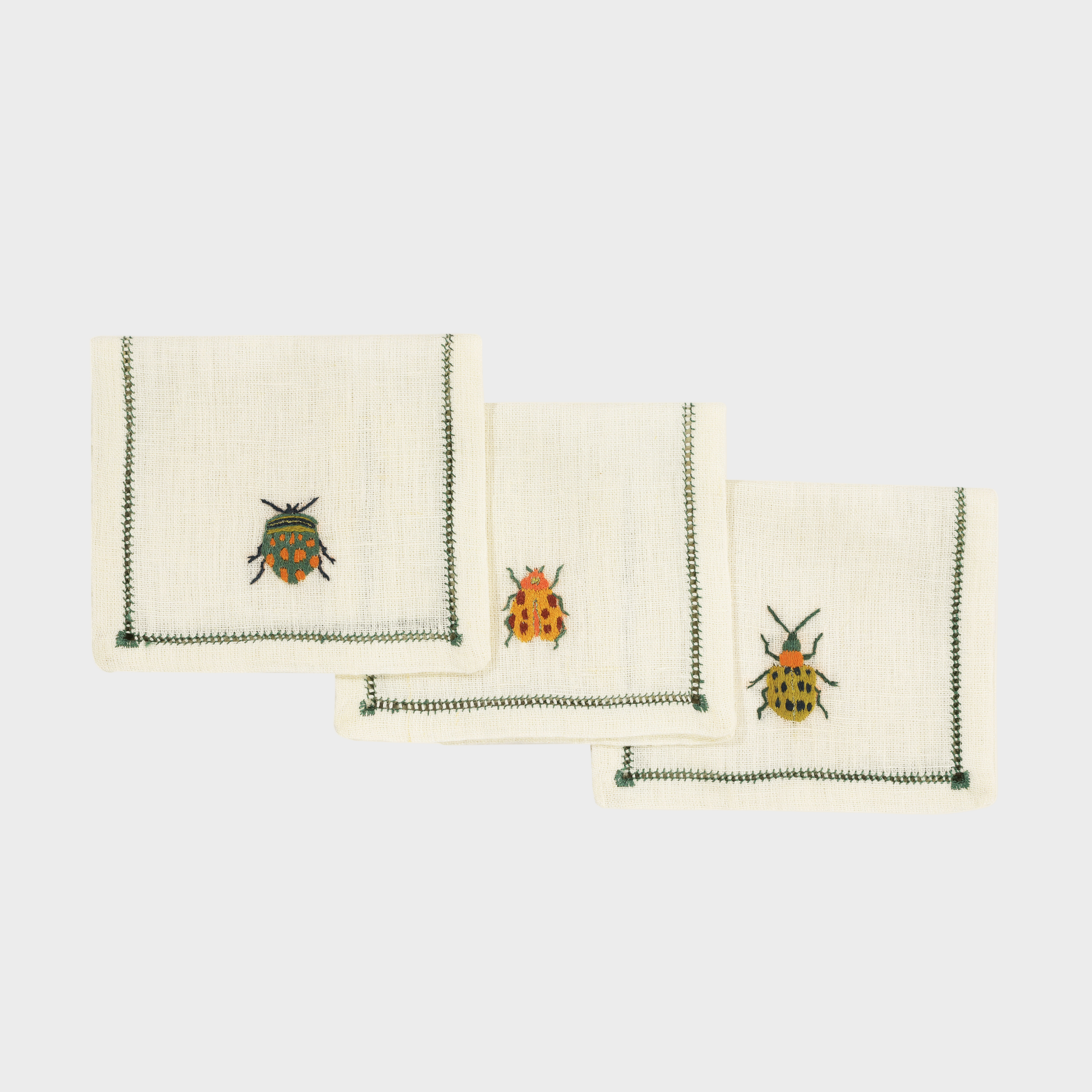 Beetles Cocktail Napkin (Set of 6)