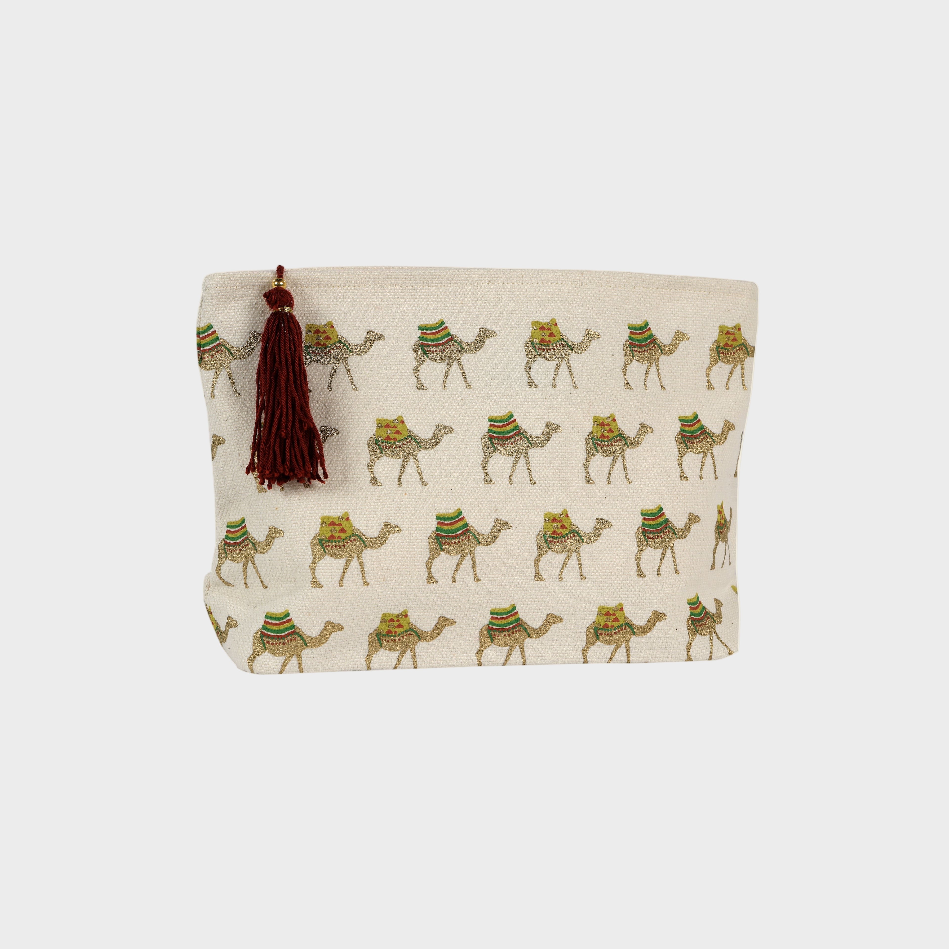 Camel Makeup Bag
