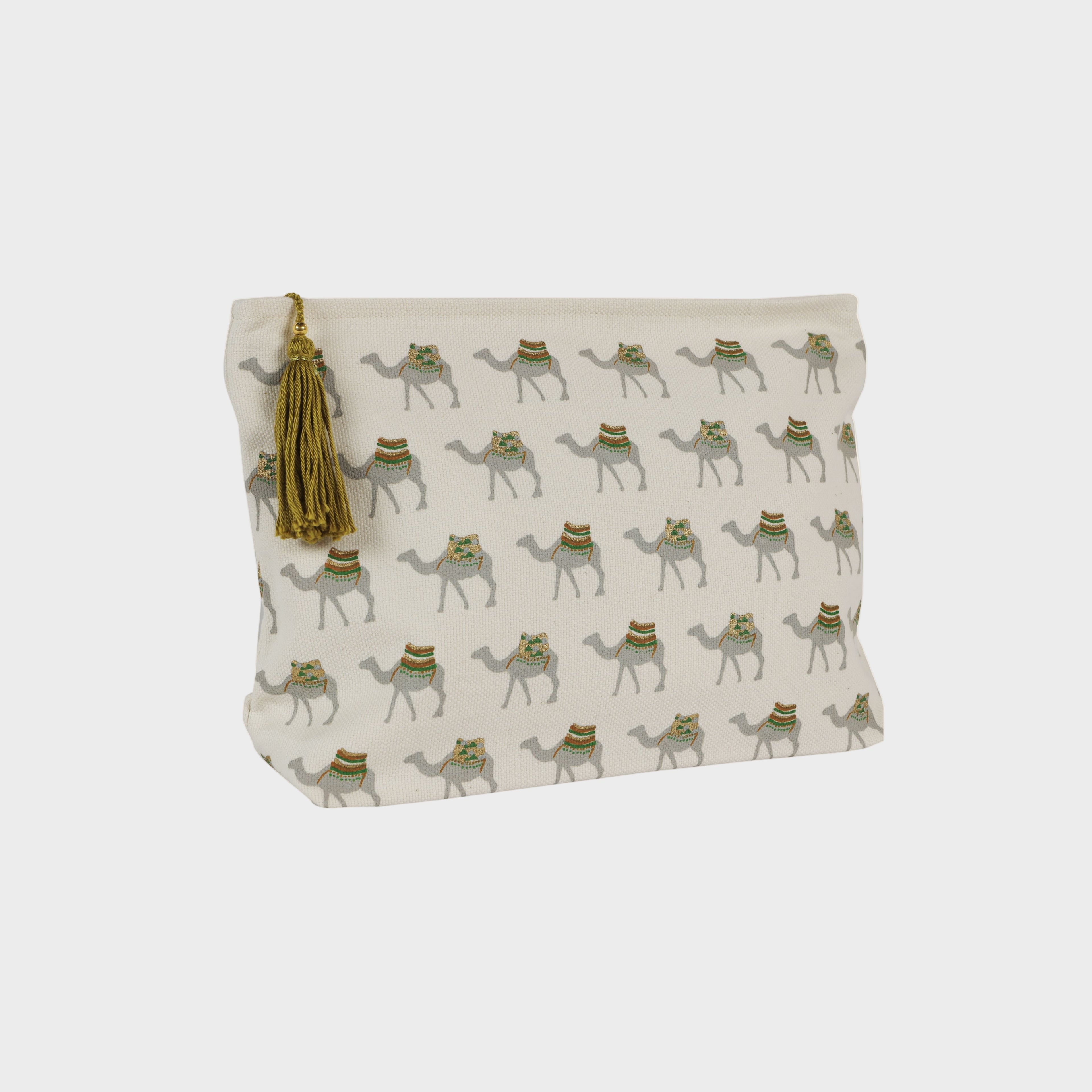 Camel Makeup Bag