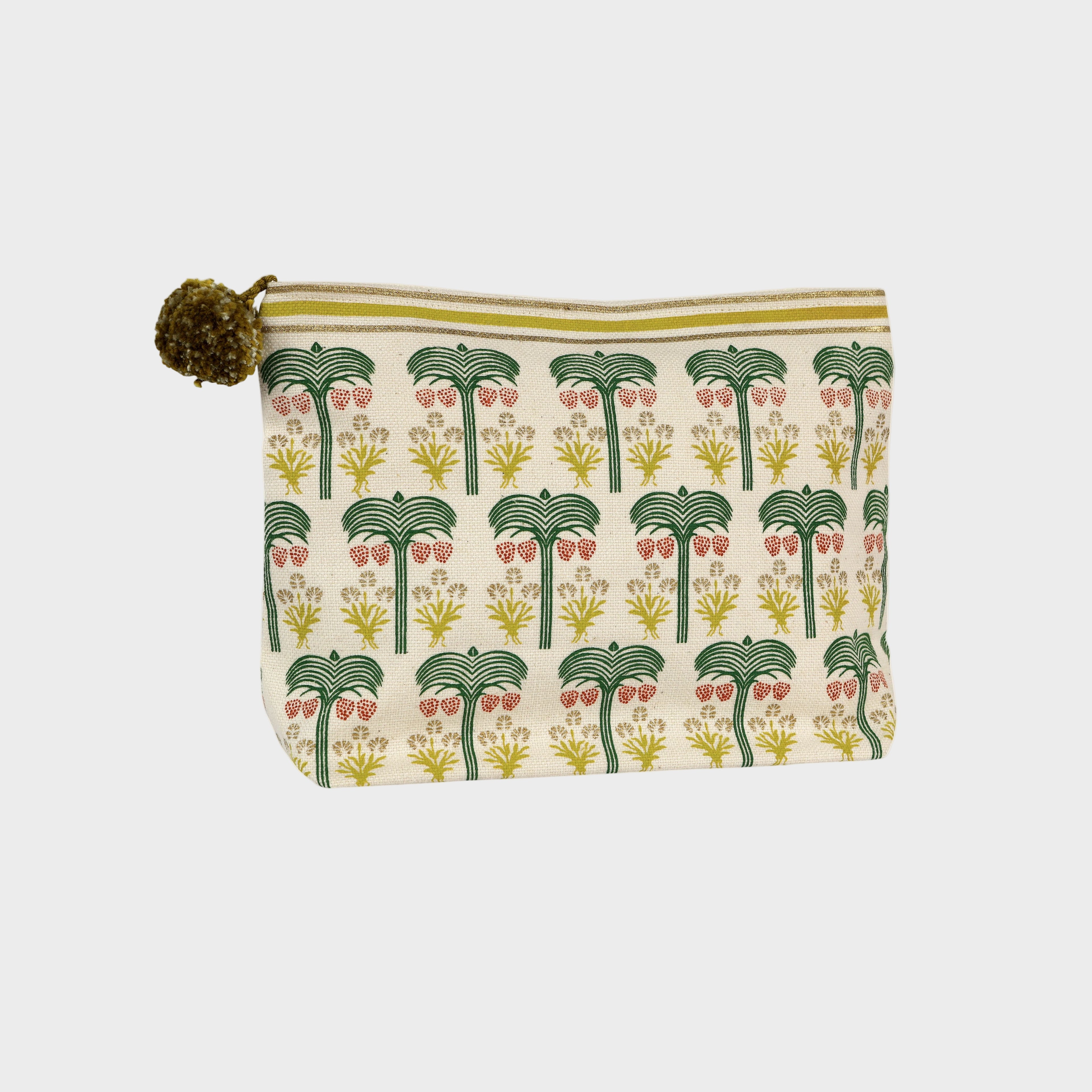 Oasis Palm Makeup Bag