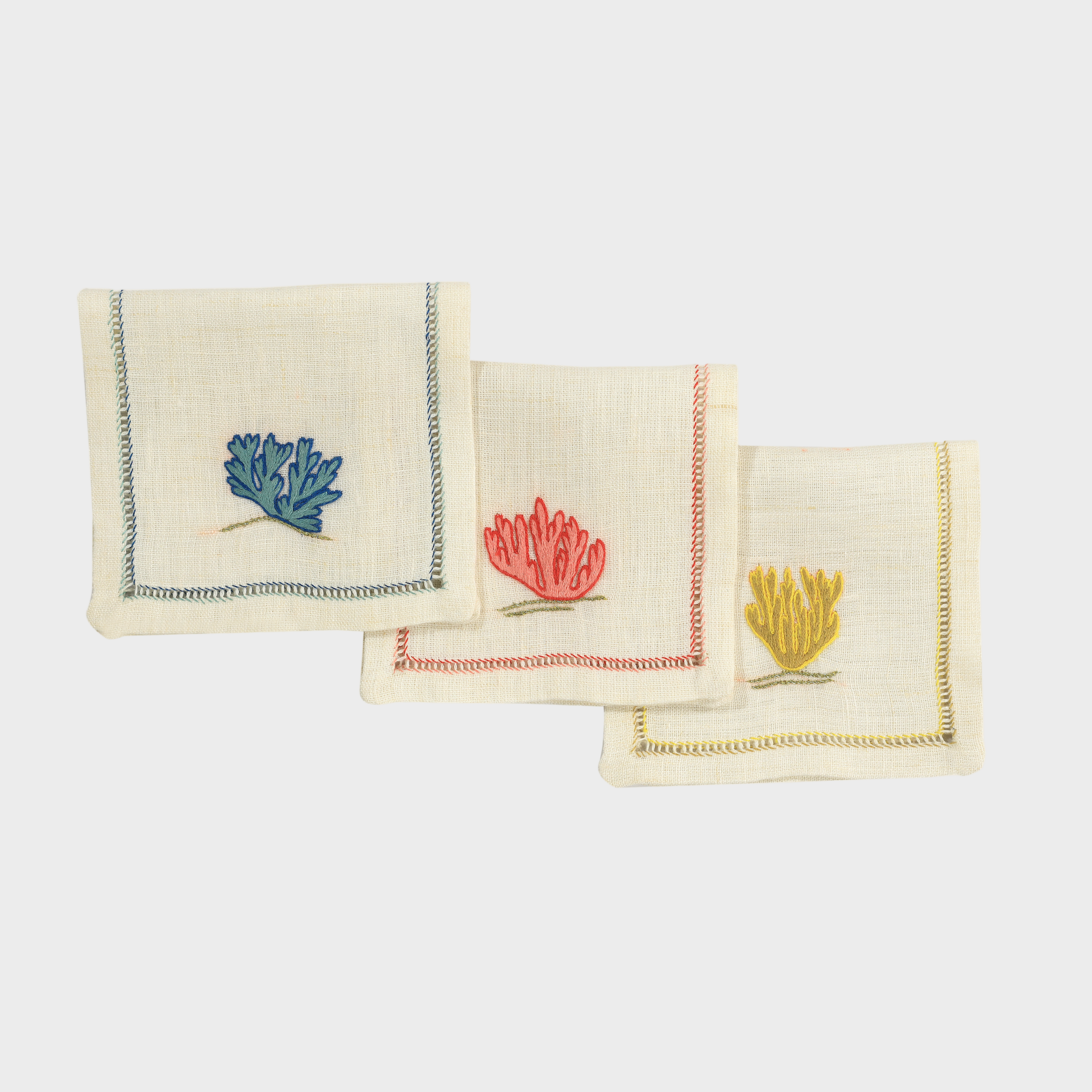 Red Sea Coral Cocktail Napkin (Set of 6)