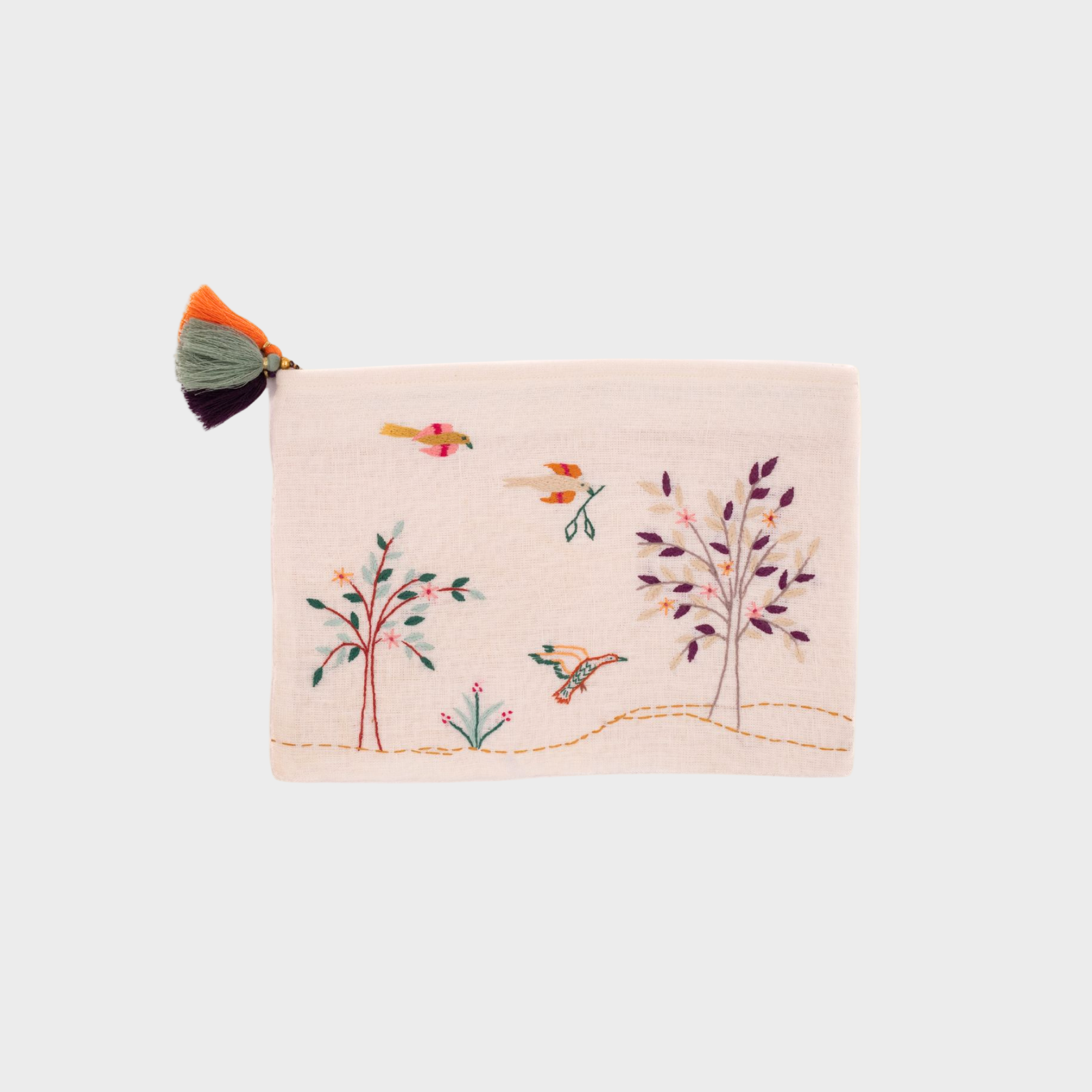 Bird and Tree Pouch