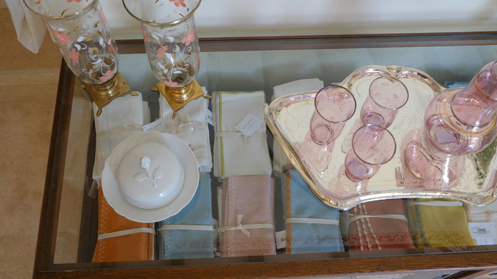 Art Deco Tray: Silver Blossoms