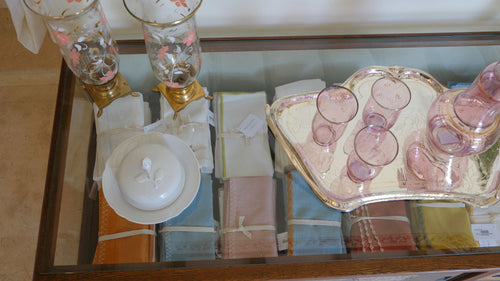 Art Deco Tray: Silver Blossoms