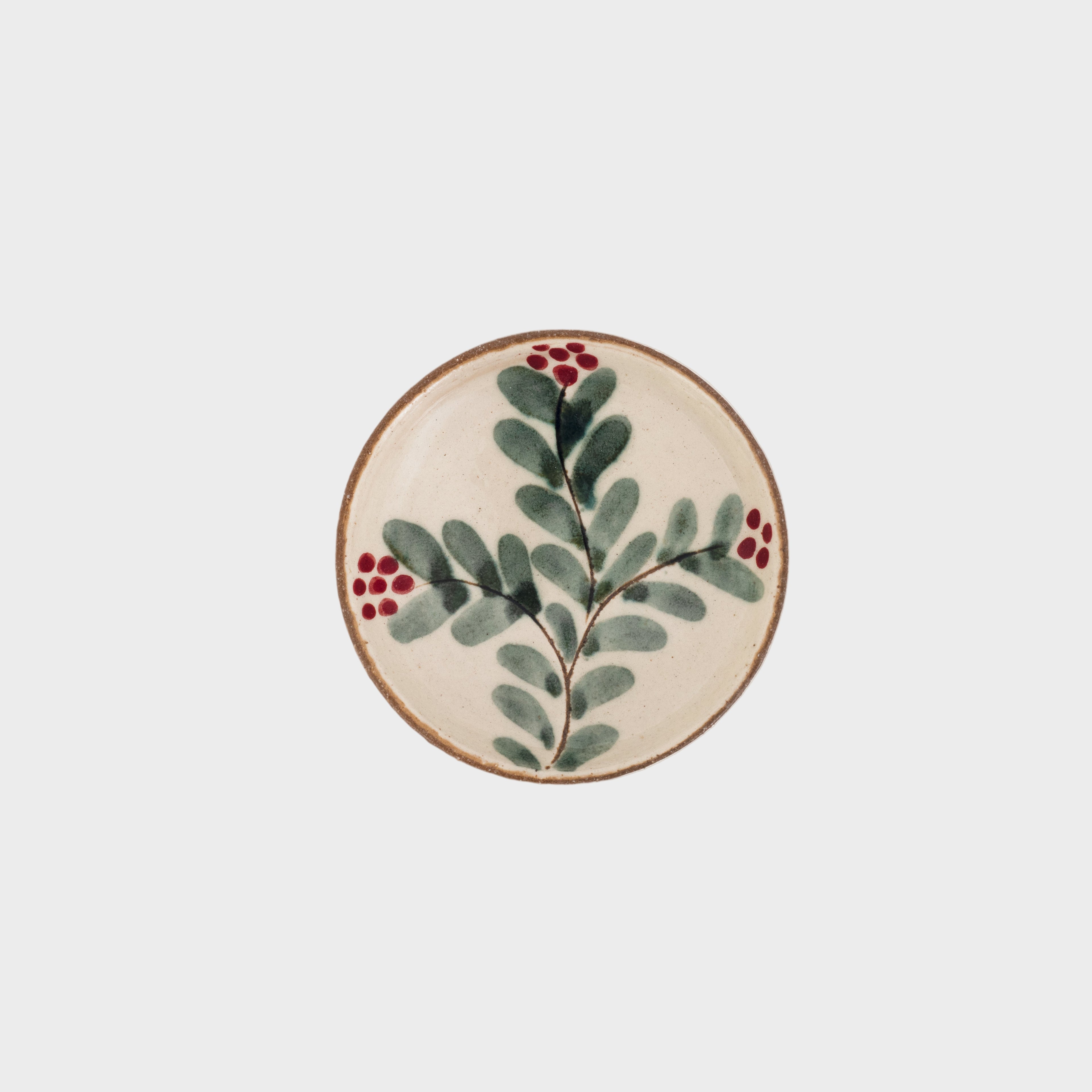 Evergreen Plant Sauce Plate