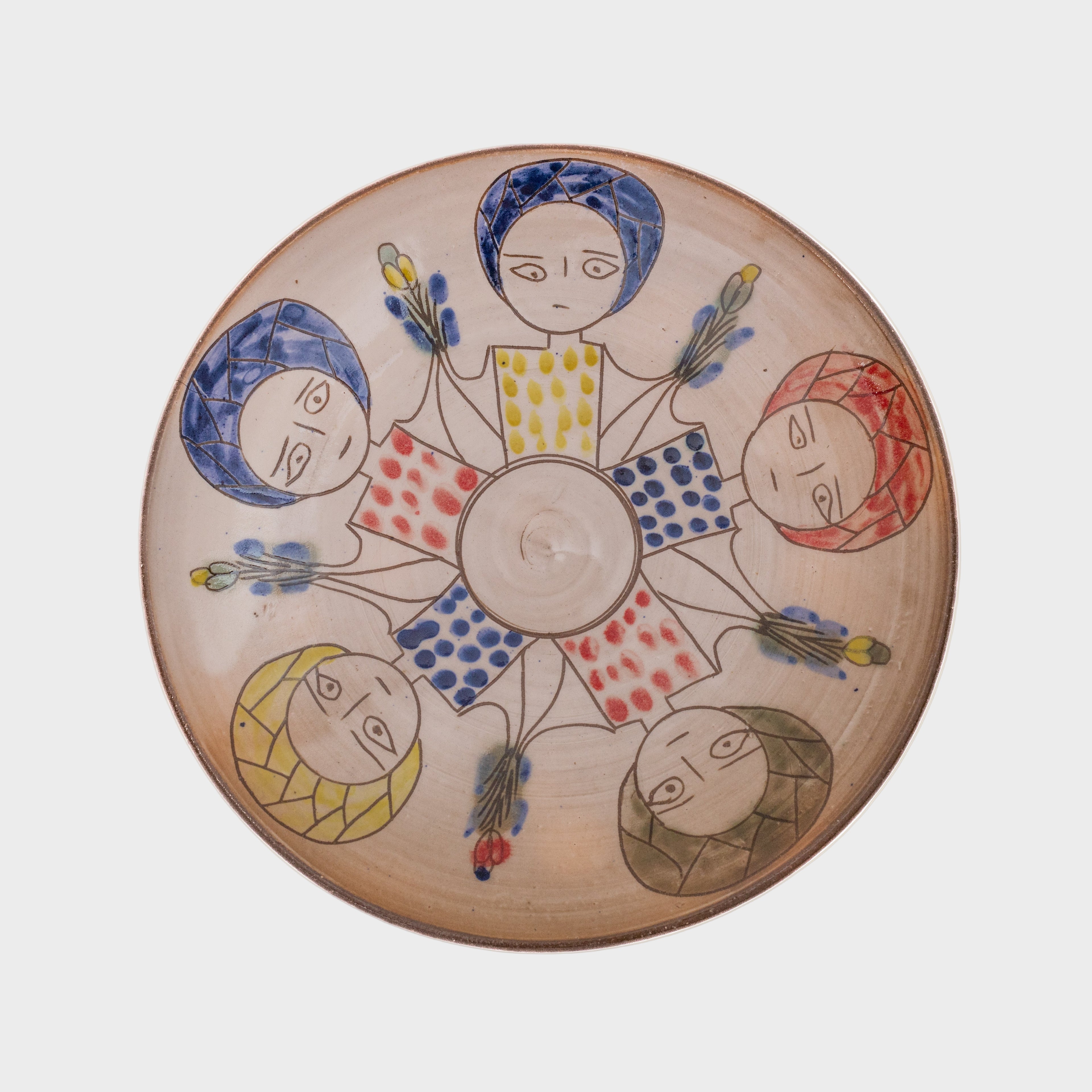 Fayoum Faces Plate
