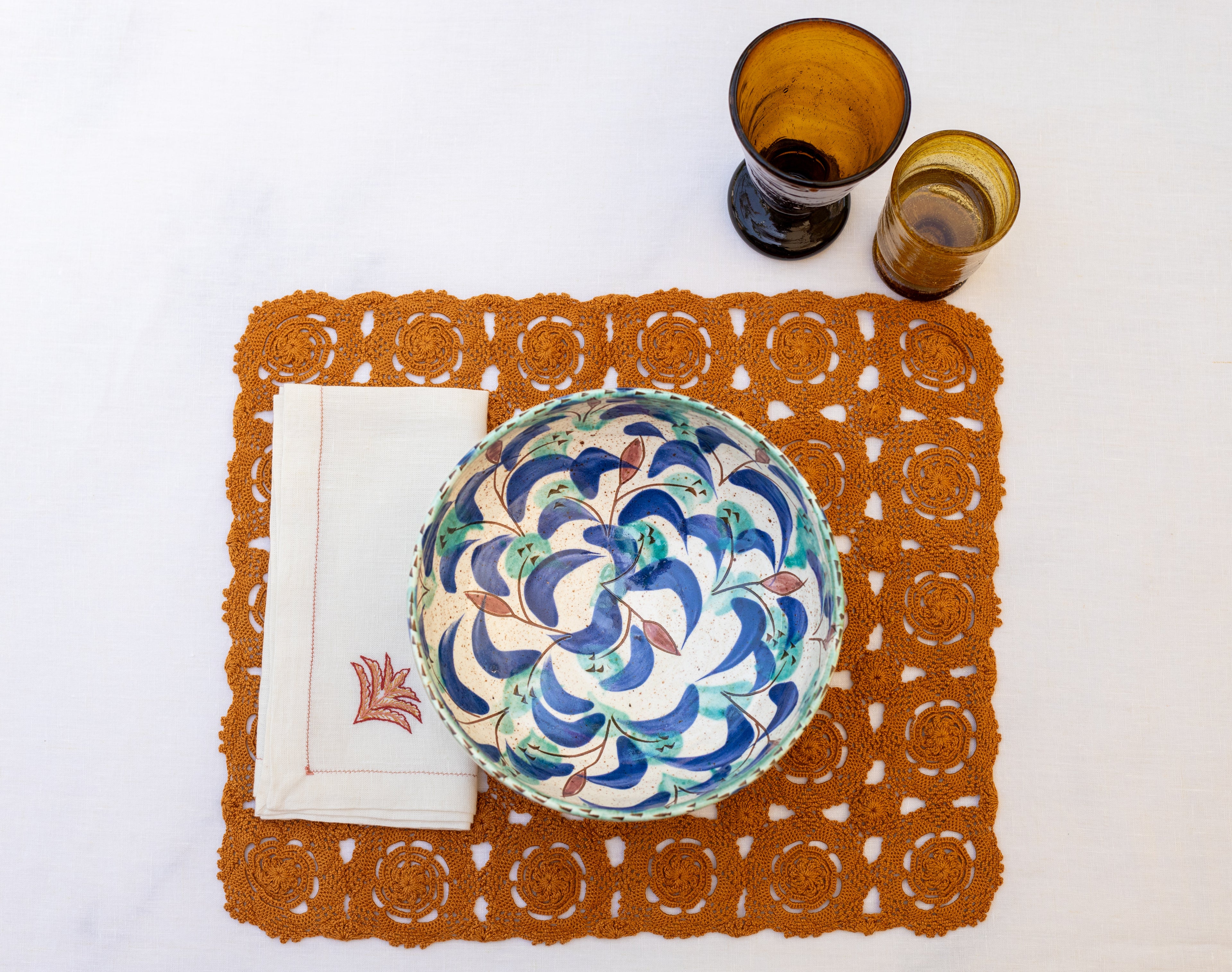 Ottoman Feather Napkin (Set Of 6)