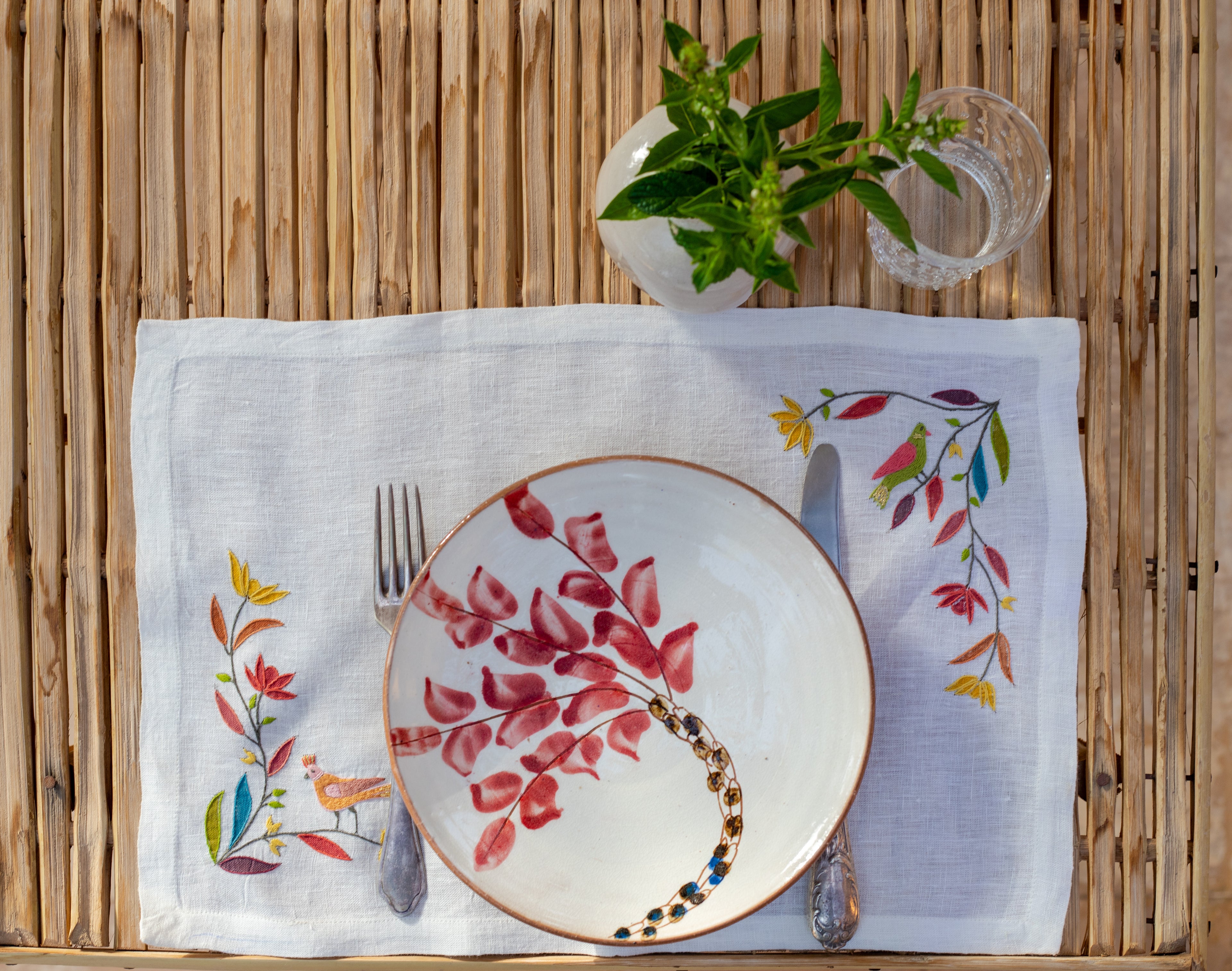 Folk Bird Placemat (Set of 6)